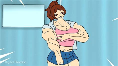 muscle girl anime|Animated Muscle Women